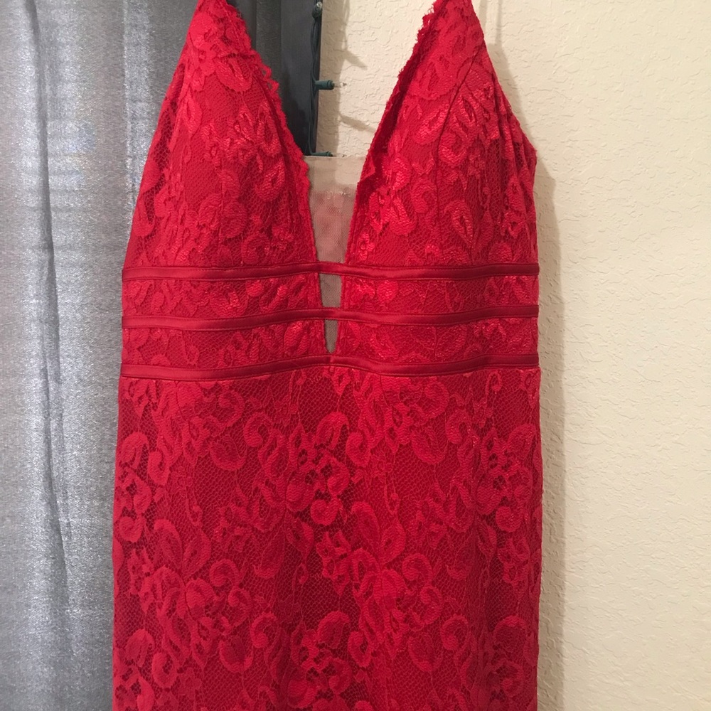 RED LACE PROM DRESS ❤️ - Picture 5 of 8